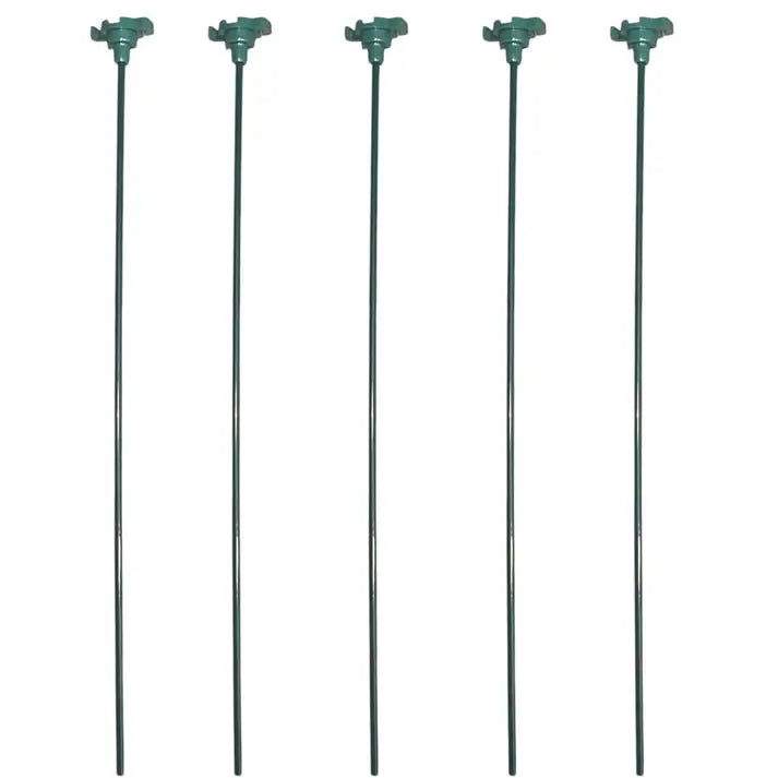 Fifteen-inch commercial metal light stake with replaceable plastic socket head