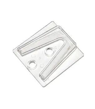 Parapet clip accessory for mounting Christmas-light shingle tabs on flat surfaces