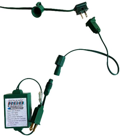 Dynamic RGB and RGBWW Coaxial Converter, grounded C9/E17