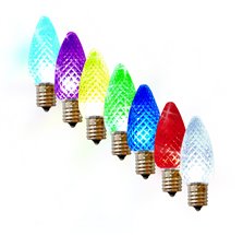 Dynamic RGBWW Transparent Faceted C9 Bulb