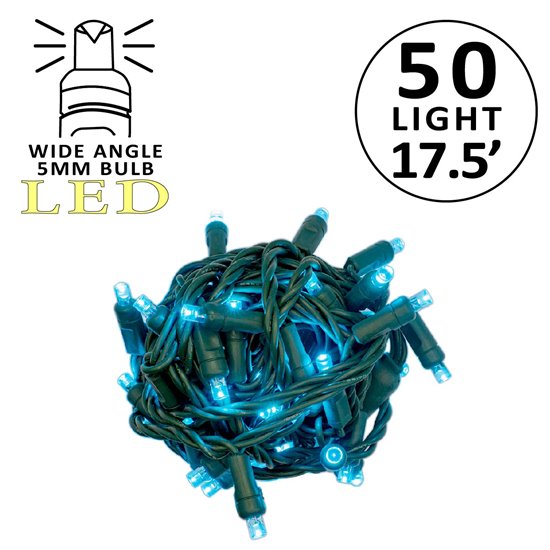 Multiple bundles of 5mm LED mini lights with various colors displayed.