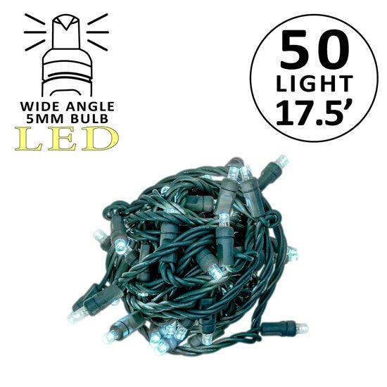 5MM 50L LED Mini Lights Gr Cord