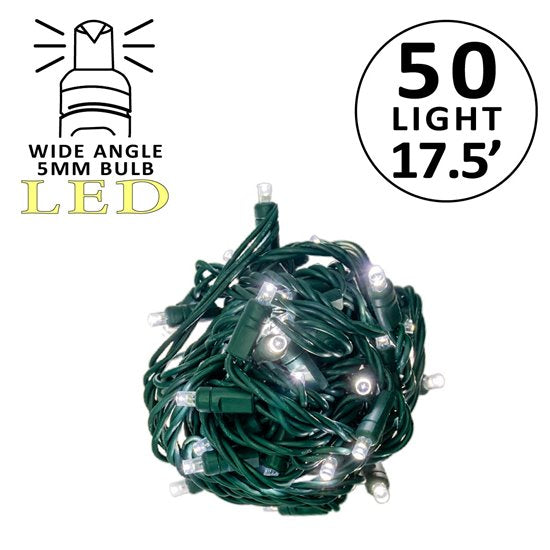5MM 50L LED Mini Lights Gr Cord