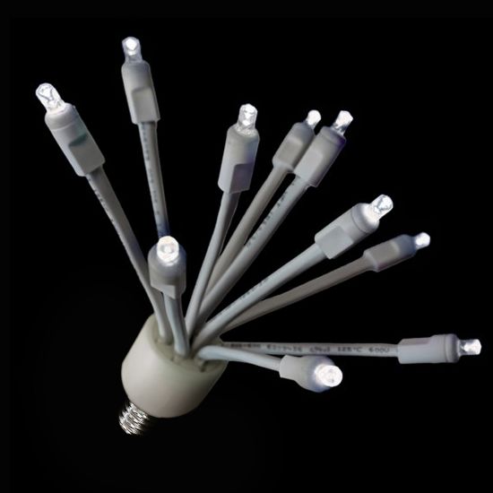 C9 LED Glitzer W/White Base