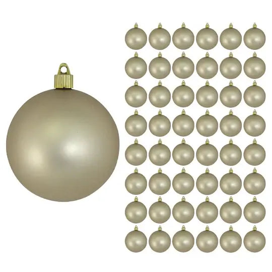 4" (100mm) Commercial Shatterproof Ball Ornament, Case, 48 Pieces