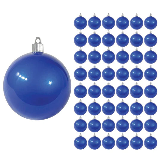 4" (100mm) Commercial Shatterproof Ball Ornament, Case, 48 Pieces