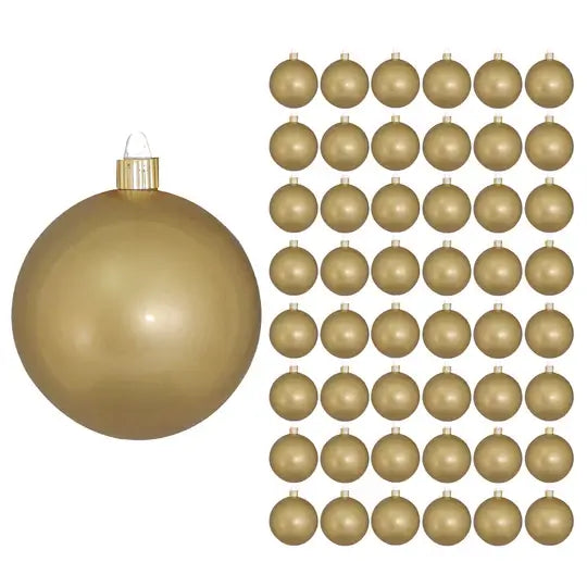 4" (100mm) Commercial Shatterproof Ball Ornament, Case, 48 Pieces