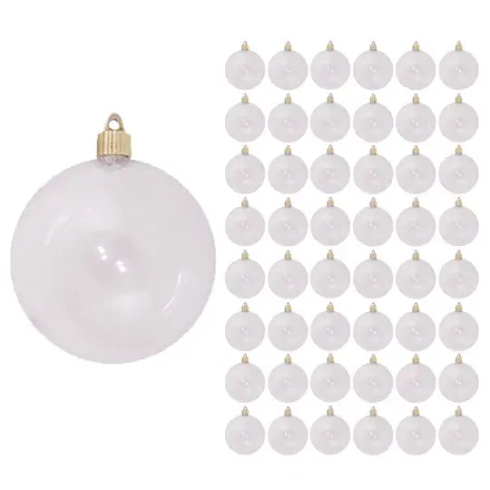 4" (100mm) Commercial Shatterproof Ball Ornament, Case, 48 Pieces