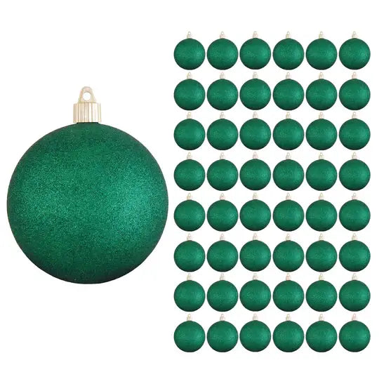 4" (100mm) Commercial Shatterproof Ball Ornament, Case, 48 Pieces