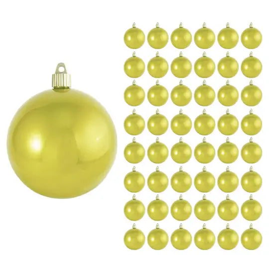 4" (100mm) Commercial Shatterproof Ball Ornament, Case, 48 Pieces