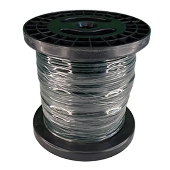 Spool of wire on a white background
