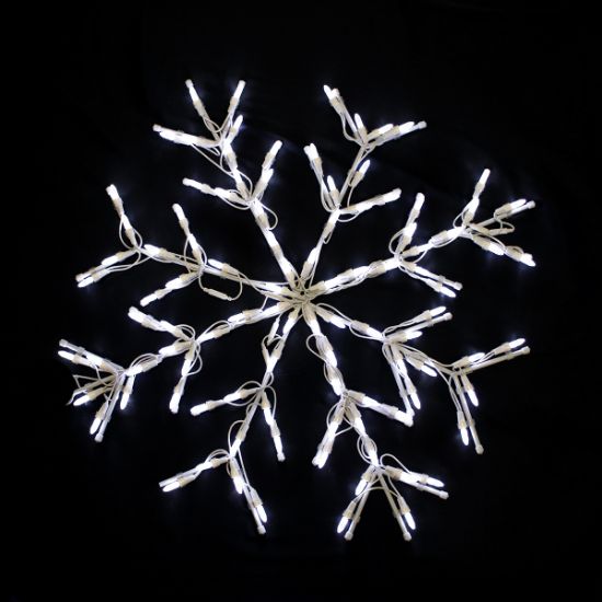 Snowflake LED Classic White 28"