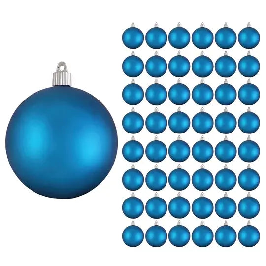 4" (100mm) Commercial Shatterproof Ball Ornament, Case, 48 Pieces