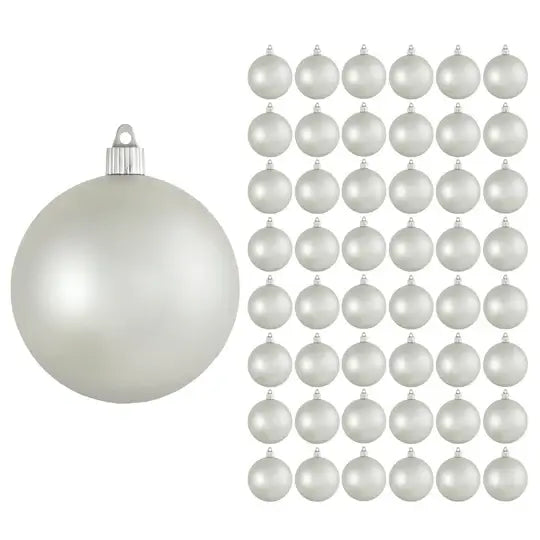 4" (100mm) Commercial Shatterproof Ball Ornament, Case, 48 Pieces