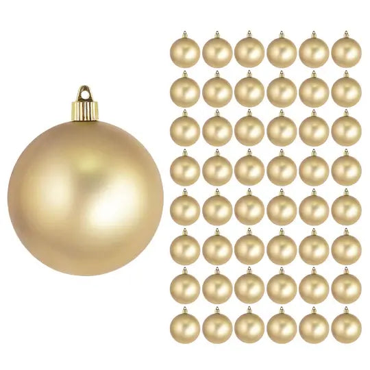4" (100mm) Commercial Shatterproof Ball Ornament, Case, 48 Pieces