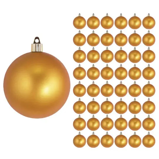 4" (100mm) Commercial Shatterproof Ball Ornament, Case, 48 Pieces