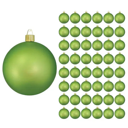4" (100mm) Commercial Shatterproof Ball Ornament, Case, 48 Pieces