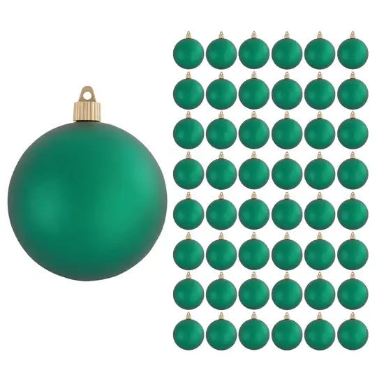 4" (100mm) Commercial Shatterproof Ball Ornament, Case, 48 Pieces