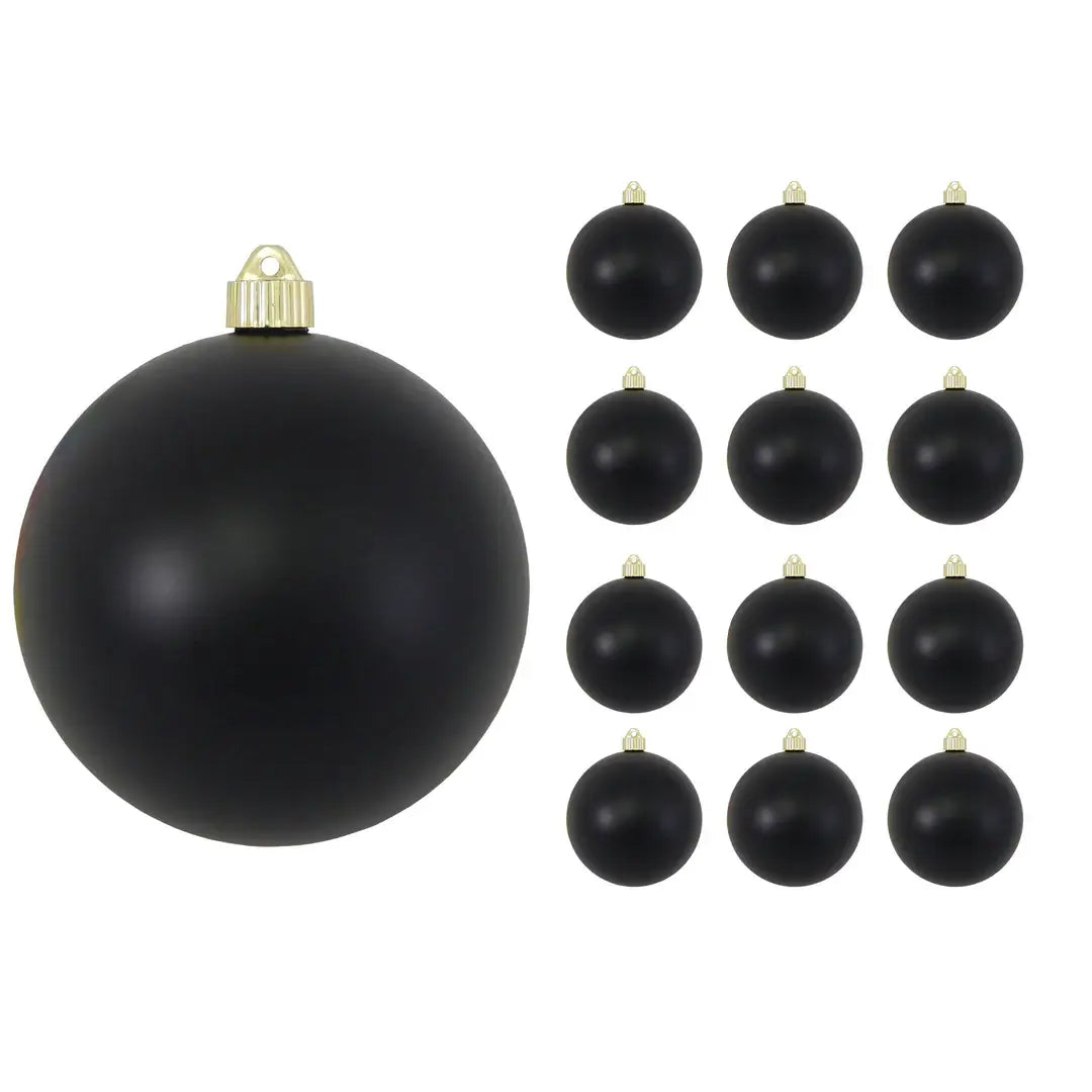 6" (150mm) Large Commercial Shatterproof Ball Ornaments, 1/Box, 12/Case, 12 Pieces