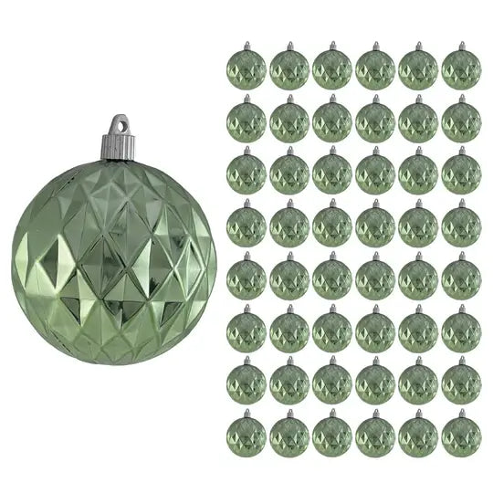 4" (100mm) Commercial Shatterproof Ball Ornament, Case, 48 Pieces
