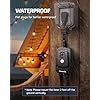 Light Sensor Timer Waterproof, Plug in Timer Switch, 100 ft Range Remote Control with 2 Grounded Electrical Outlets for Outdoor String Lights, 15A 1/2HP UL Listed