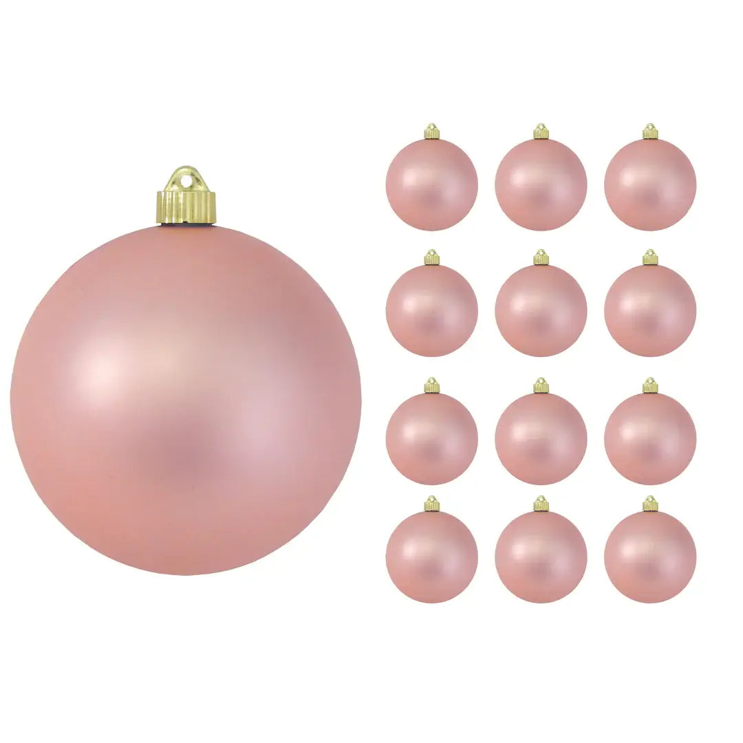 6" (150mm) Large Commercial Shatterproof Ball Ornaments, 1/Box, 12/Case, 12 Pieces