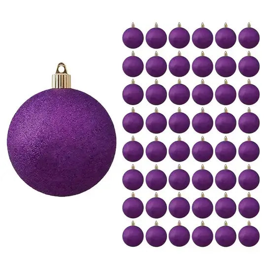 4" (100mm) Commercial Shatterproof Ball Ornament, Case, 48 Pieces