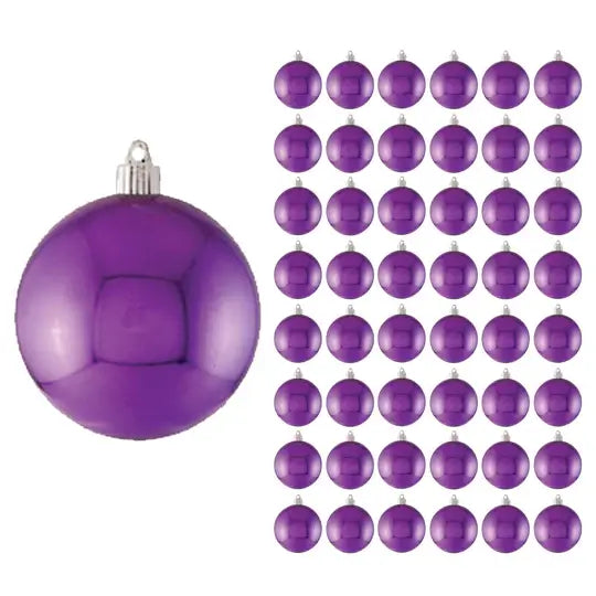 4" (100mm) Commercial Shatterproof Ball Ornament, Case, 48 Pieces
