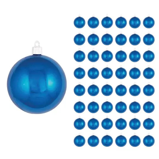 4" (100mm) Commercial Shatterproof Ball Ornament, Case, 48 Pieces
