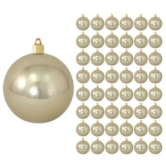 4" (100mm) Commercial Shatterproof Ball Ornament, Case, 48 Pieces