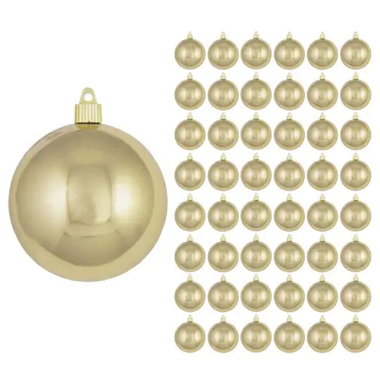4" (100mm) Commercial Shatterproof Ball Ornament, Case, 48 Pieces