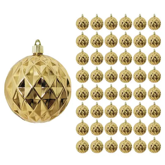 4" (100mm) Commercial Shatterproof Ball Ornament, Case, 48 Pieces