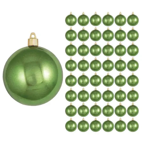 4" (100mm) Commercial Shatterproof Ball Ornament, Case, 48 Pieces