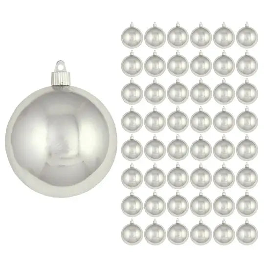 4" (100mm) Commercial Shatterproof Ball Ornament, Case, 48 Pieces