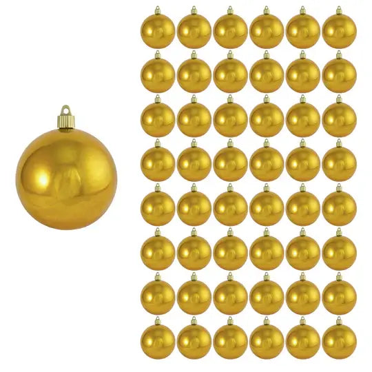 4" (100mm) Commercial Shatterproof Ball Ornament, Case, 48 Pieces