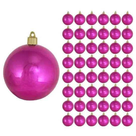 4" (100mm) Commercial Shatterproof Ball Ornament, Case, 48 Pieces