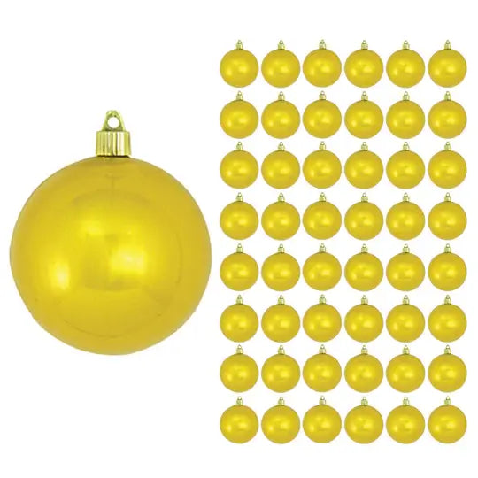 4" (100mm) Commercial Shatterproof Ball Ornament, Case, 48 Pieces