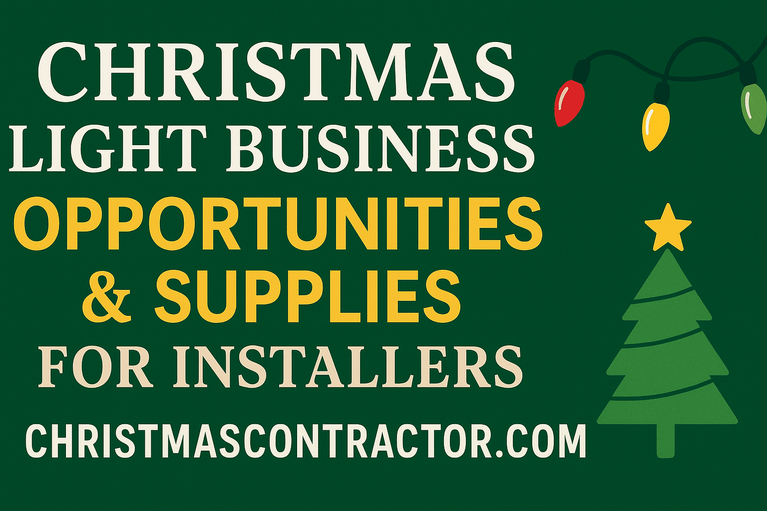 🎄 The Best Christmas Light Business Opportunities and Supplies for Installers