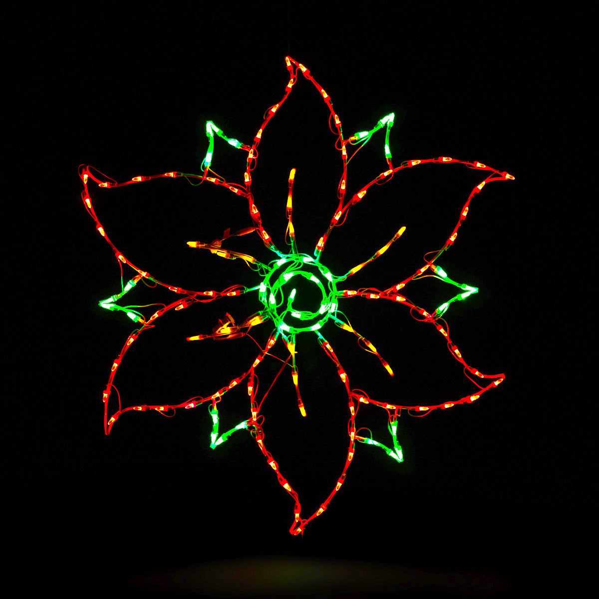 Holidynamics 2D Lighted Poinsettias