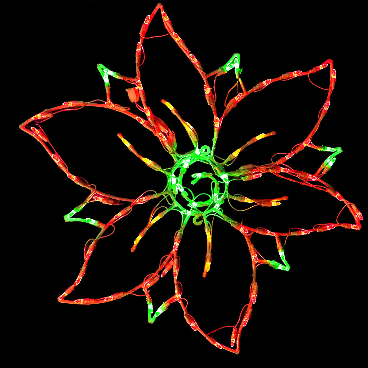 Holidynamics 2D Lighted Poinsettias