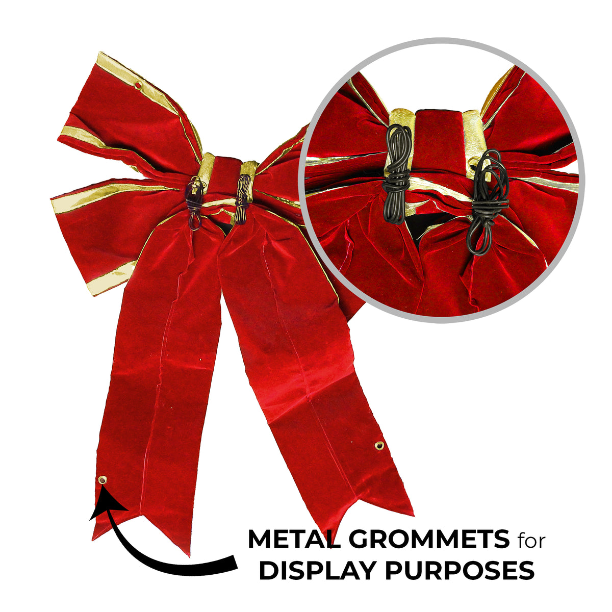 Holidynamics Red Velvet Bow