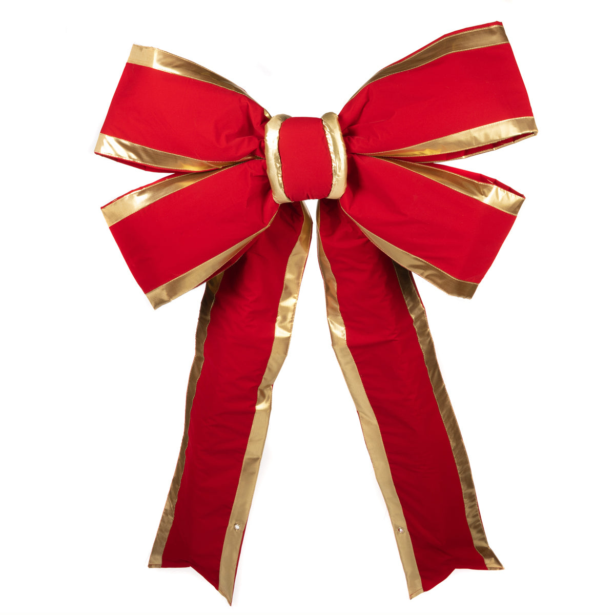 Holidynamics Red Velvet Bow — Gold Trim / 36" — single