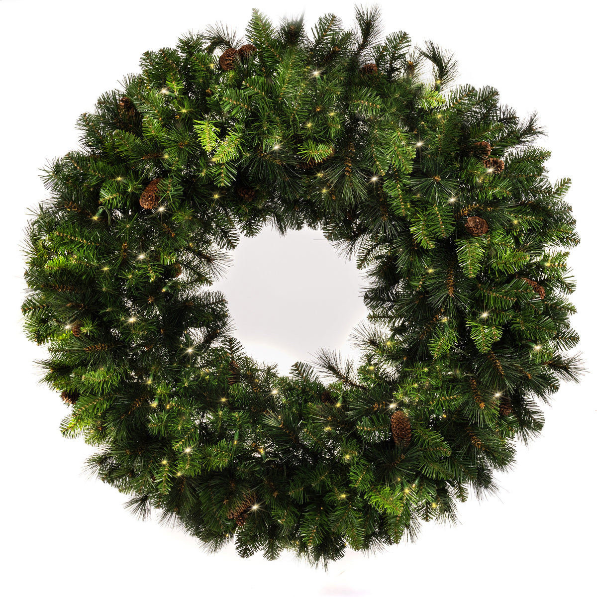 Holidynamics Mixed Noble Wreath, Warm White — 48"