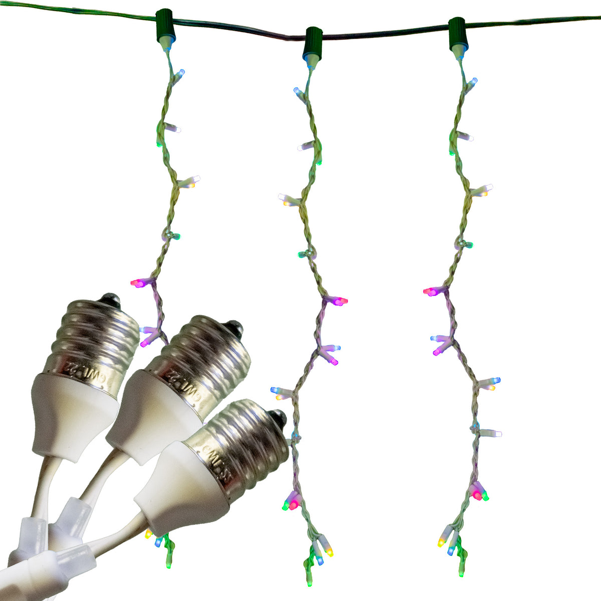 Holidynamics C9/E17 Light+HUB Icicle Sets & String Lights