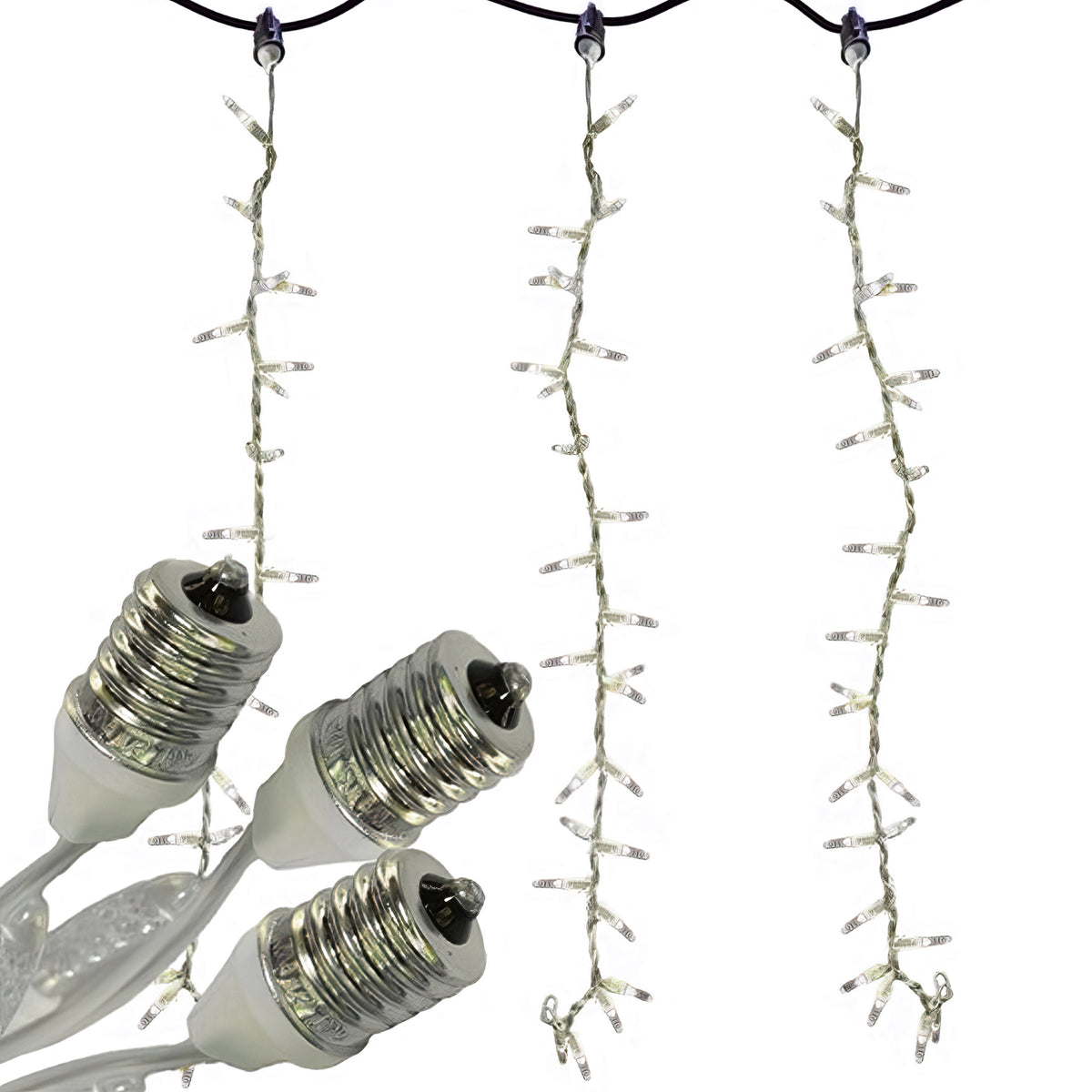 Holidynamics C9/E17 Light+HUB Icicle Sets & String Lights