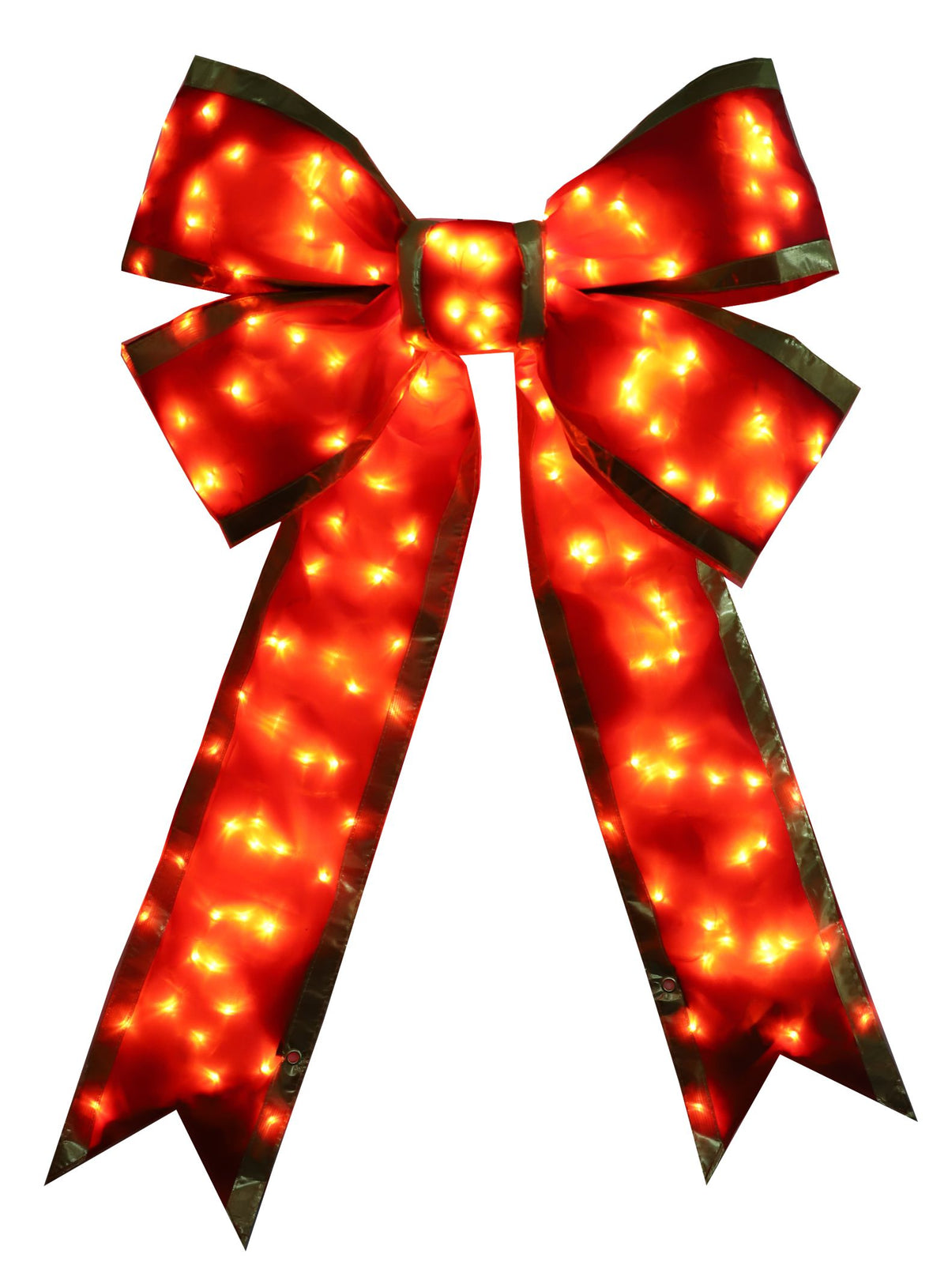 Holidynamics Red Nylon Bow — Lighted / 18" — pack of 4