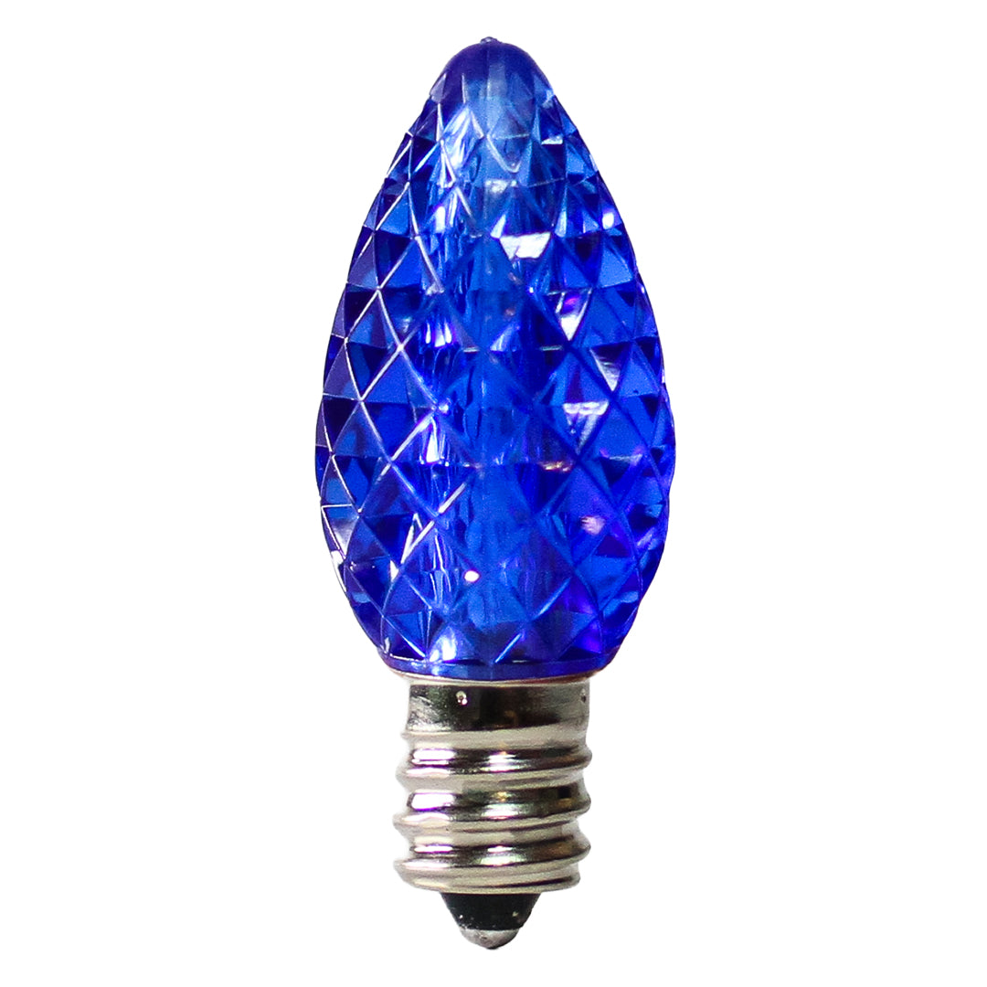 Holidynamics C7 LED Polycarbonate Bulbs, Transparent — Pack of 25