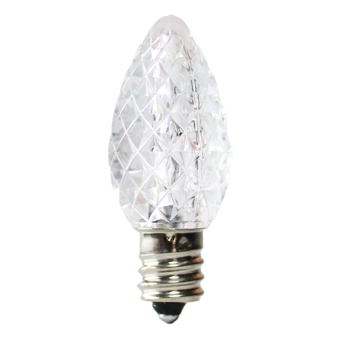 Holidynamics C7 LED Polycarbonate Bulbs, Transparent — Pack of 25