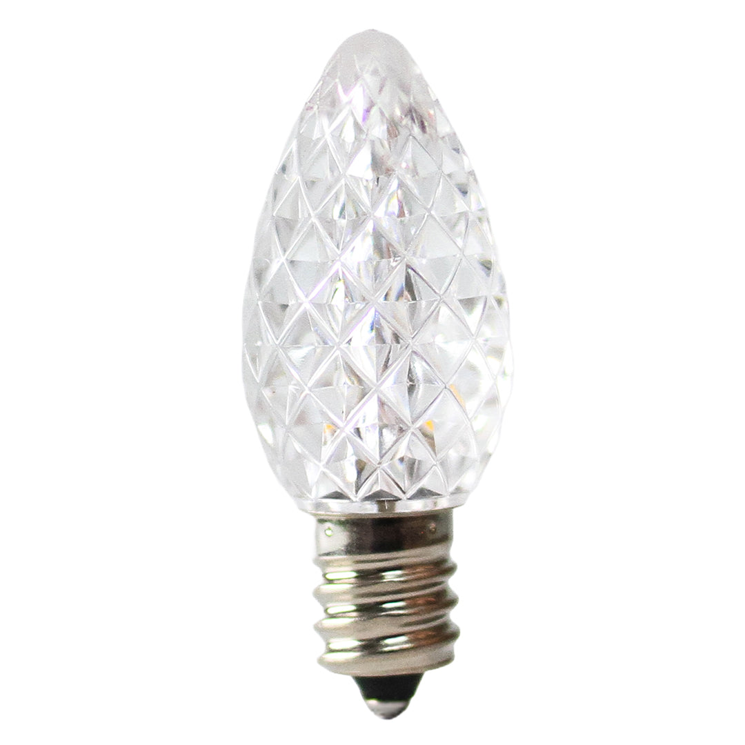 Holidynamics C7 LED Polycarbonate Bulbs, Transparent — Pack of 25