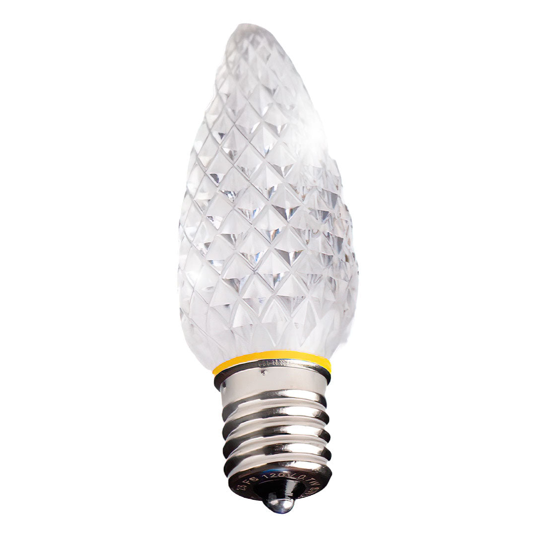 Holidynamics C9 LED Twinkle Bulbs, Transparent Faceted — Case of 500